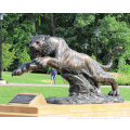 animal metal bronze garden high quality life size tiger statue